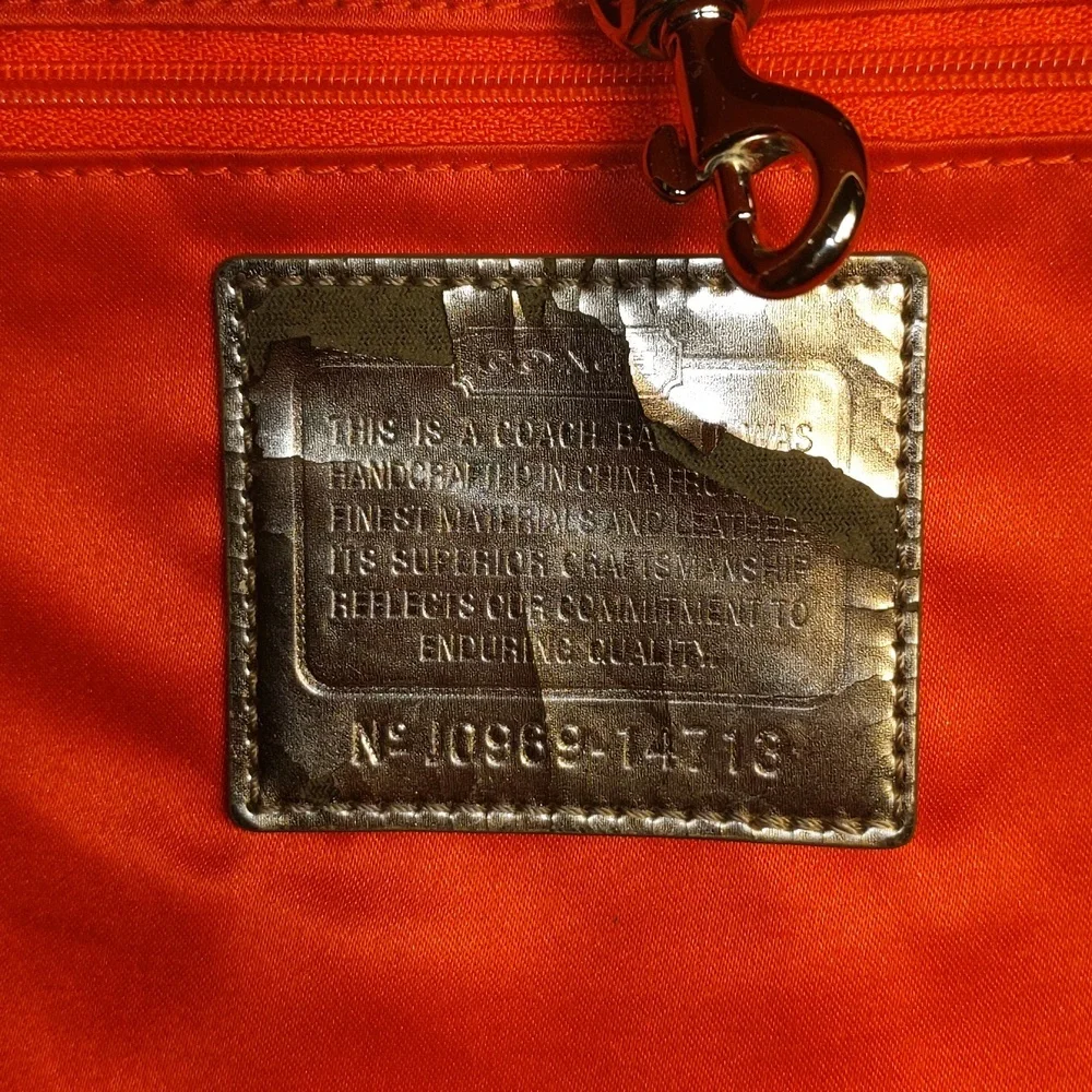 RARE Coach Poppy Cherry Chan Tote Bag - Picture 11 of 15